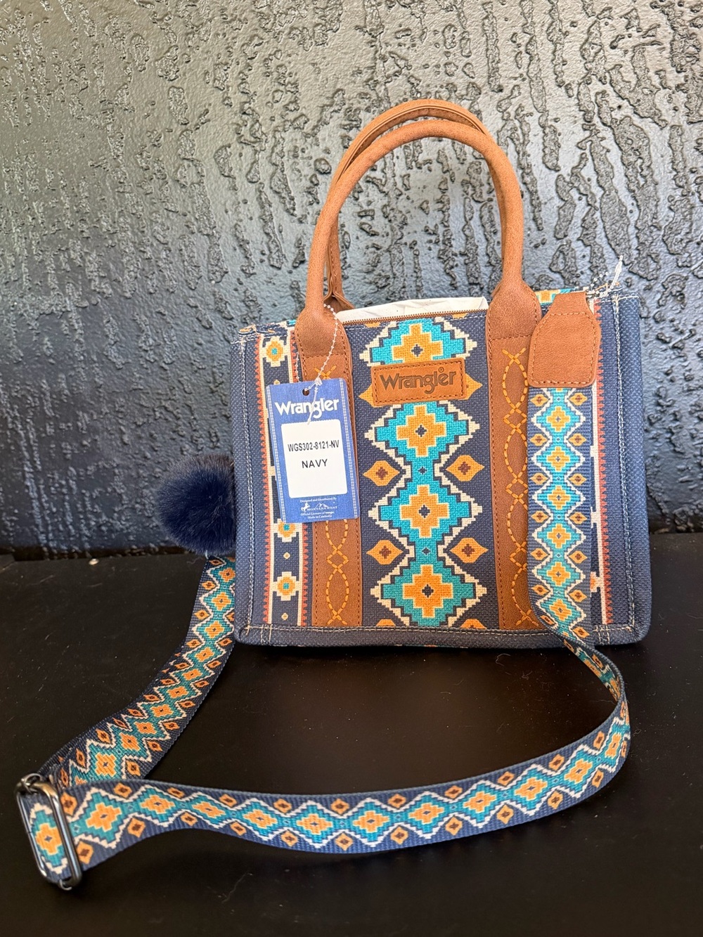 NWT Wrangler Southwestern Canvas Tote